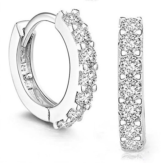 Luxury Crystal Hoop Earrings