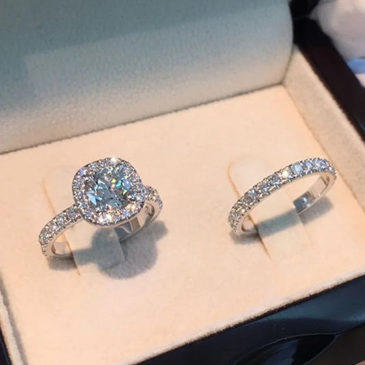 Luxury Crystal Ring Set